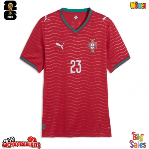 Portugal Vitinha #23 Replica Home Stadium Shirt for Women World Cup 2026 Short Sleeve